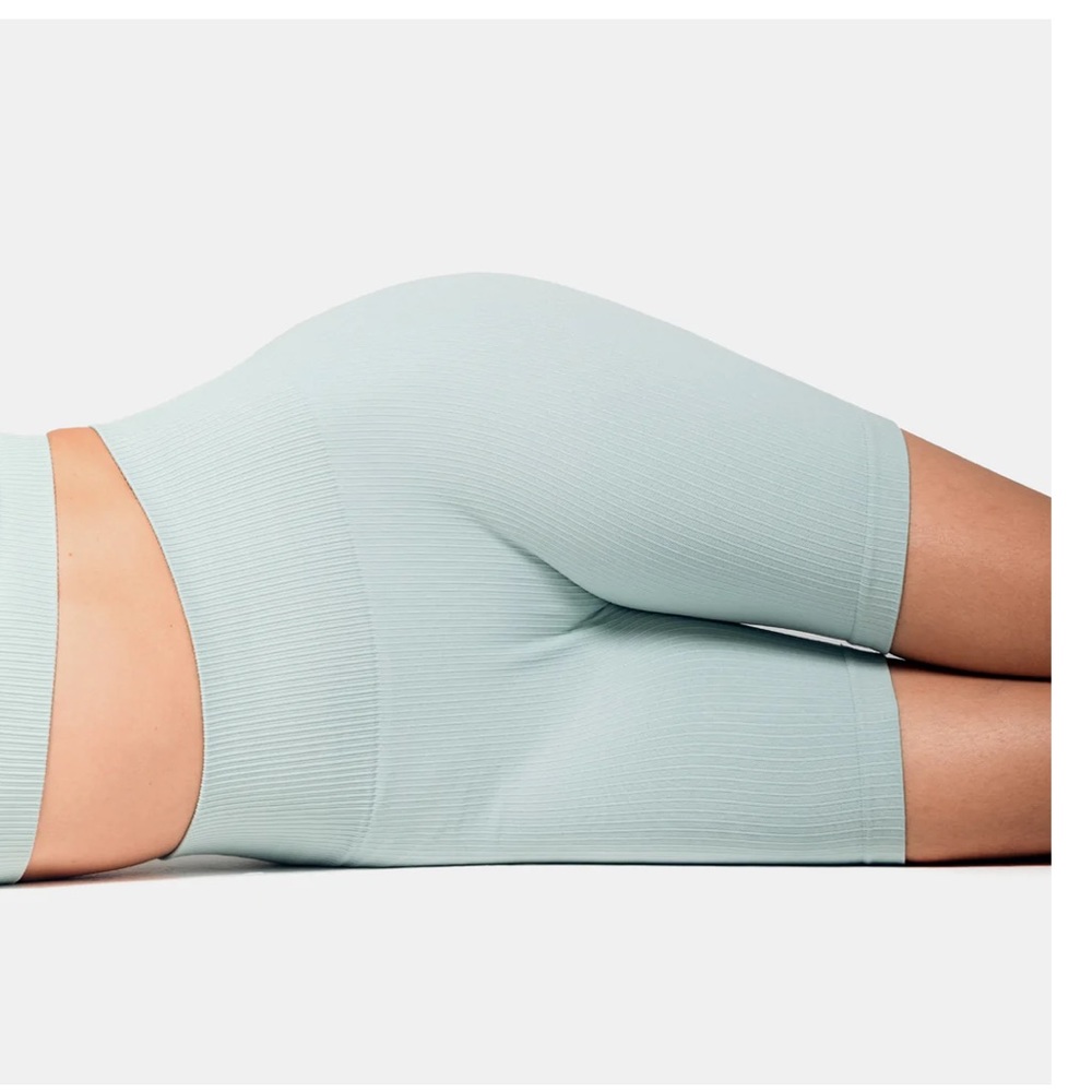 Sacre aiya rib knit gym shorts